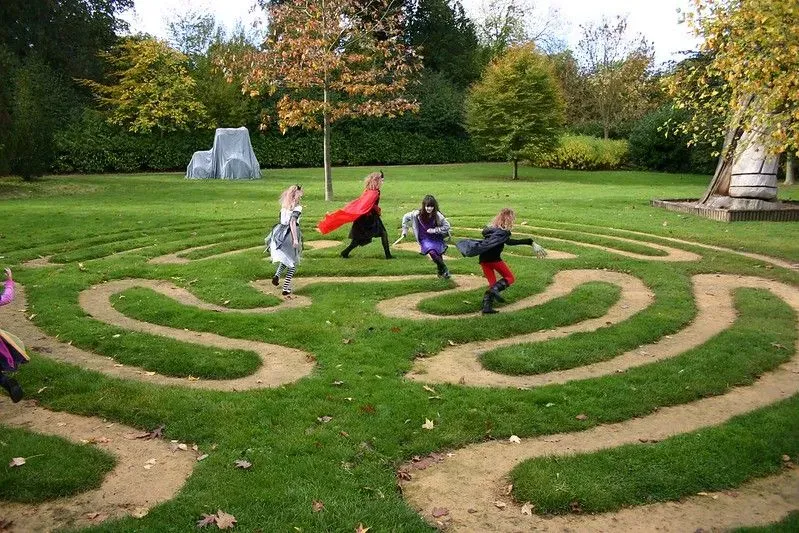 Maze at Burghley House.