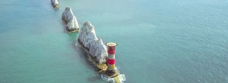 The Needles rocks, pointing up like the tops of needles.
