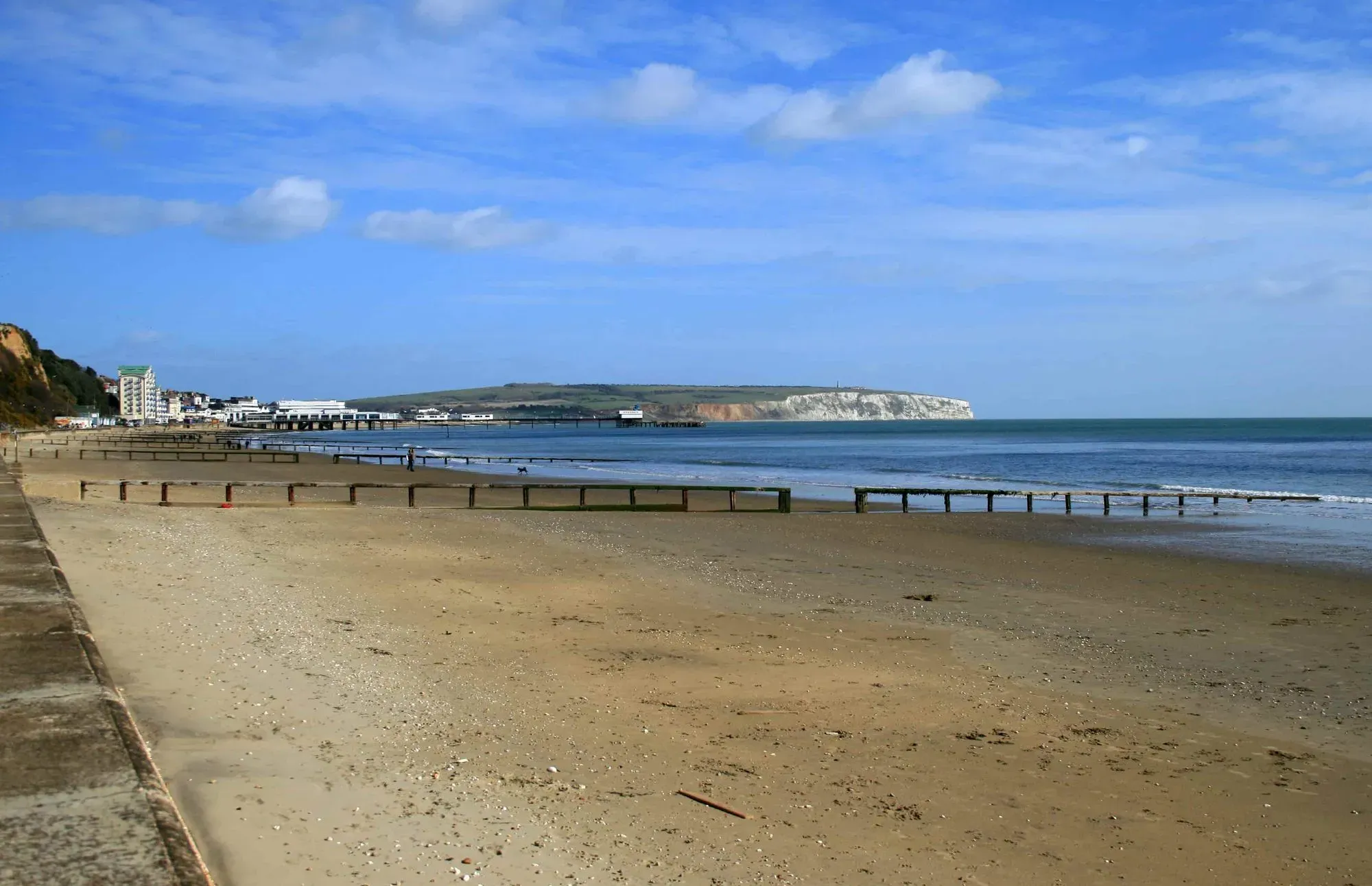 Some of the length of Sandown Bay.