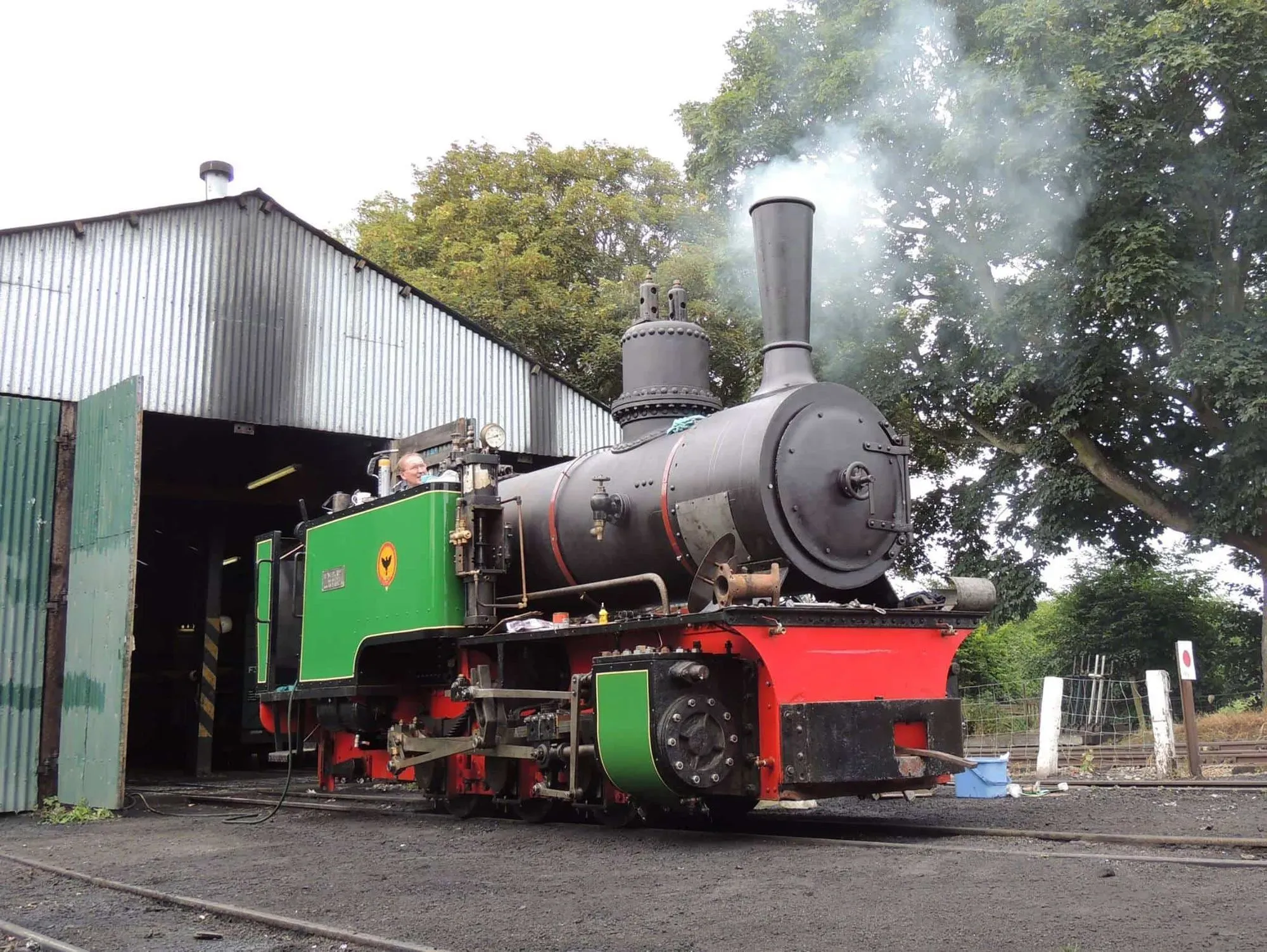 Pedemoura Engine, the largest engine at Leighton Buzzard Railway.