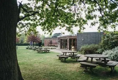 The Garden Cafe's exterior at the Stockwood Discovery Centre.