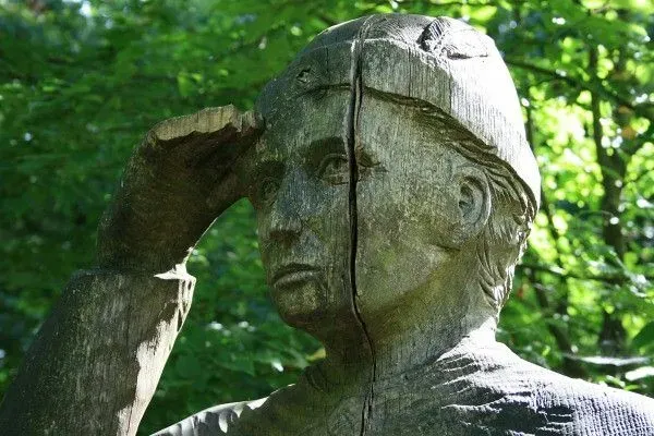 Woodland sculpture.