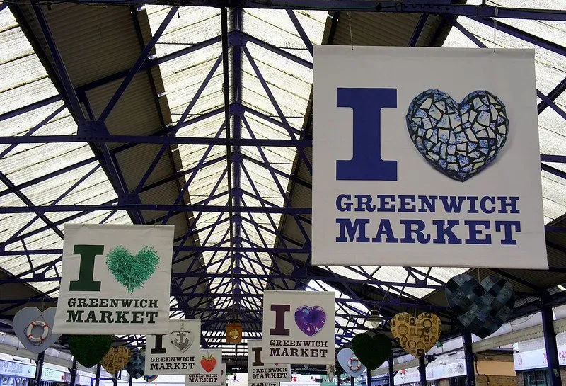 Signs for Greenwich Market.