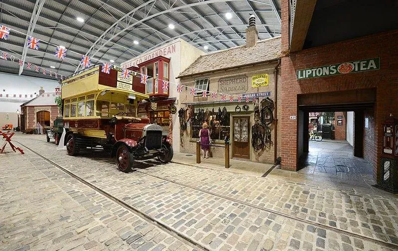 Shops from the Victorian time at the Milestones Museum of Living History.