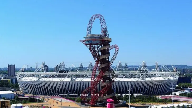 Queen Elizabeth Olympic Park and The Slide.