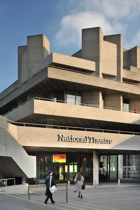 Outside perspective of National Theatre building.