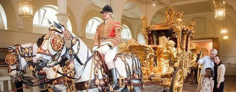 The Gold State Coach at the Royal Mews.