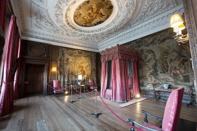 The King’s Bedchamber at the Palace of Holyroodhouse.