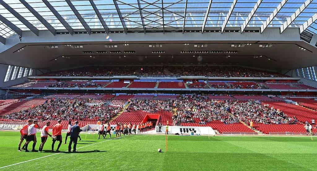 Anfield Stadium on match day.