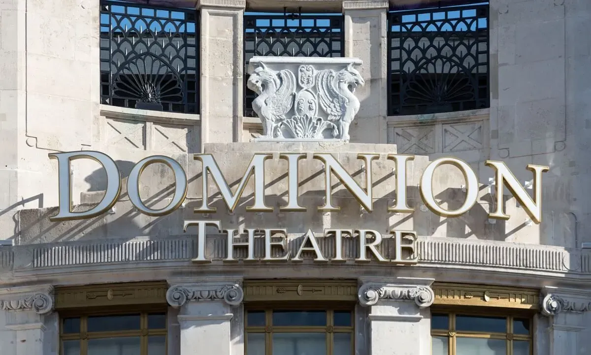 Dominion Theatre entrance.