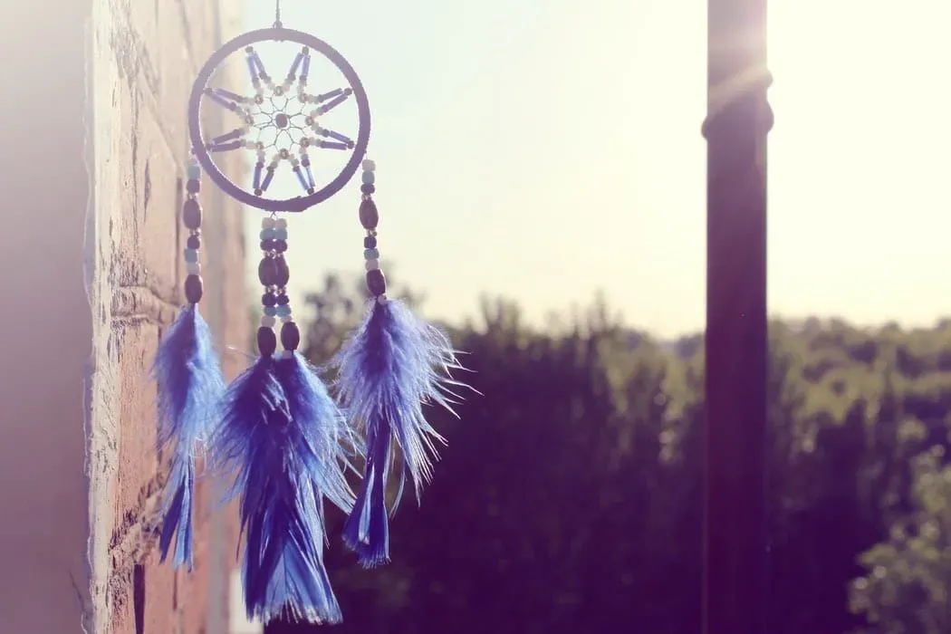 Dream catchers were originally placed over cradles or beds of babies for protection.