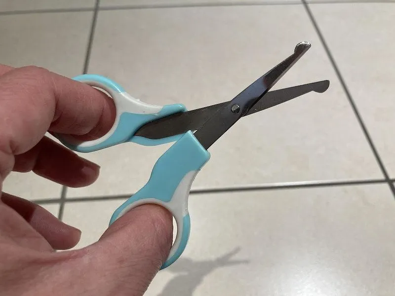 Using baby scissors for the first time could be pure terror