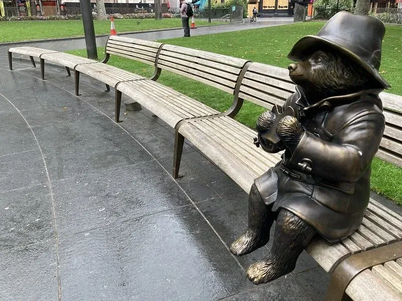 The Paddington Bear statue in Leicester Square is world famous.