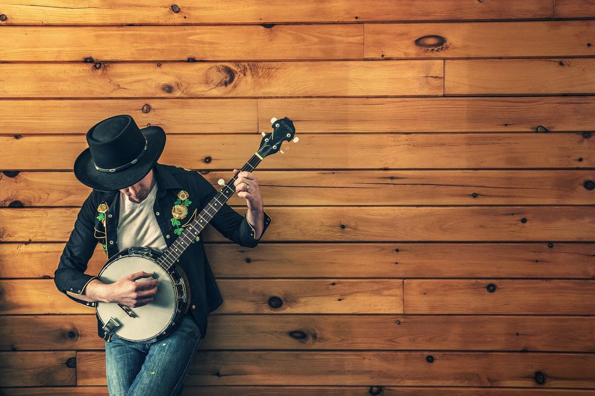 The preferred image for country music was the cowboy, and the instrument most often played was the banjo.