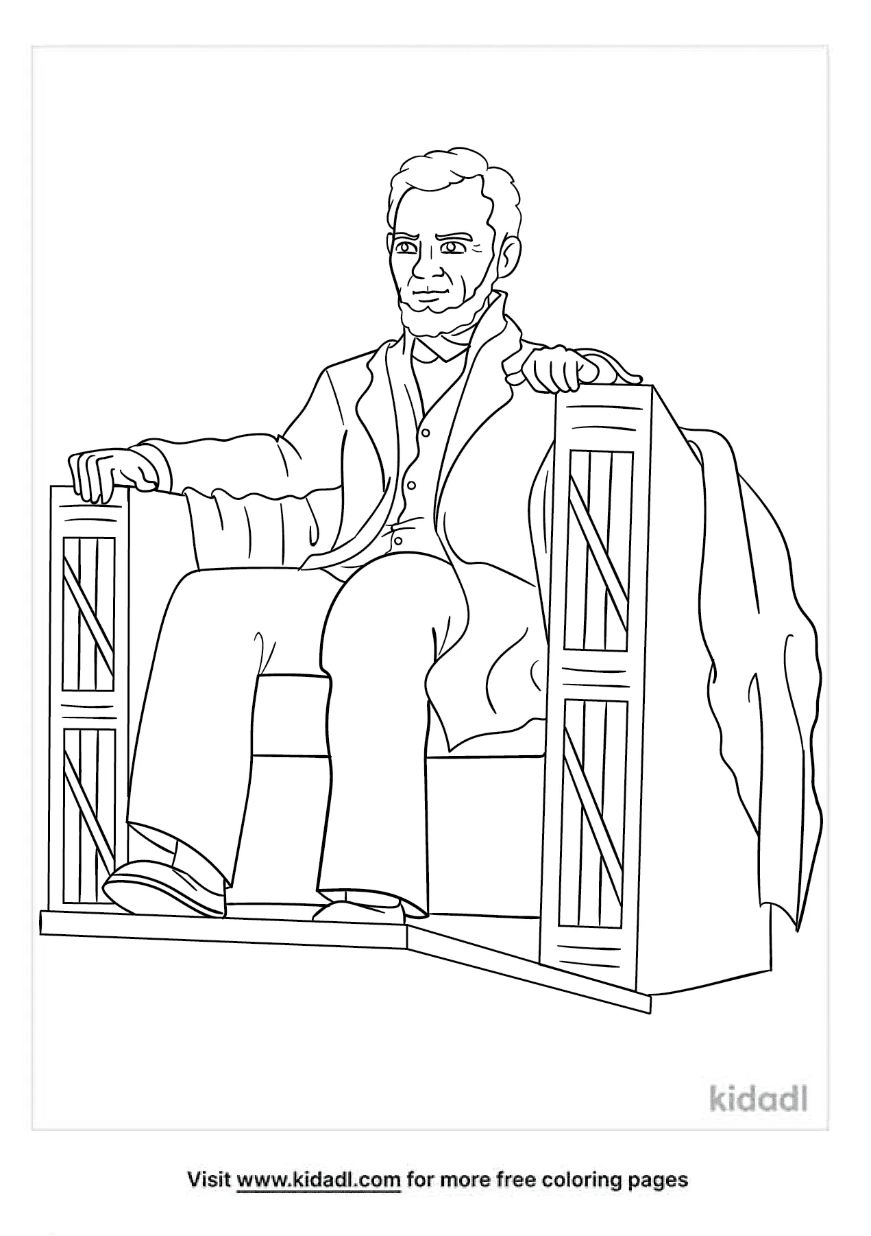 lincoln memorial coloring pages for kids