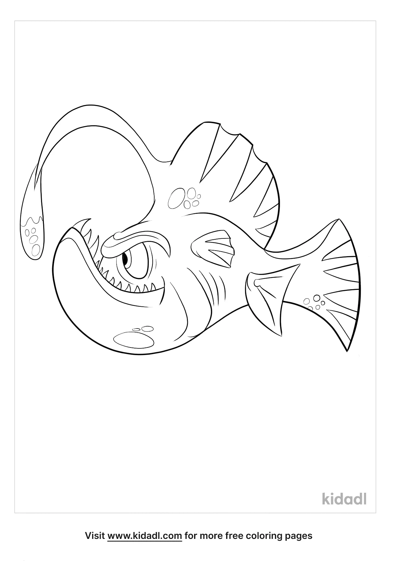 Angler Fish Coloring Pages Free Fish Coloring Pages Kidadl