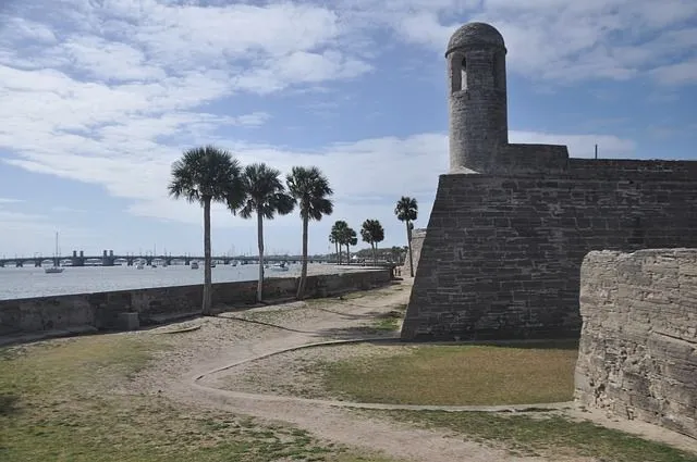 The fort was built by the Spanish in St. Augustine to defend Florida and the Atlantic trade route.