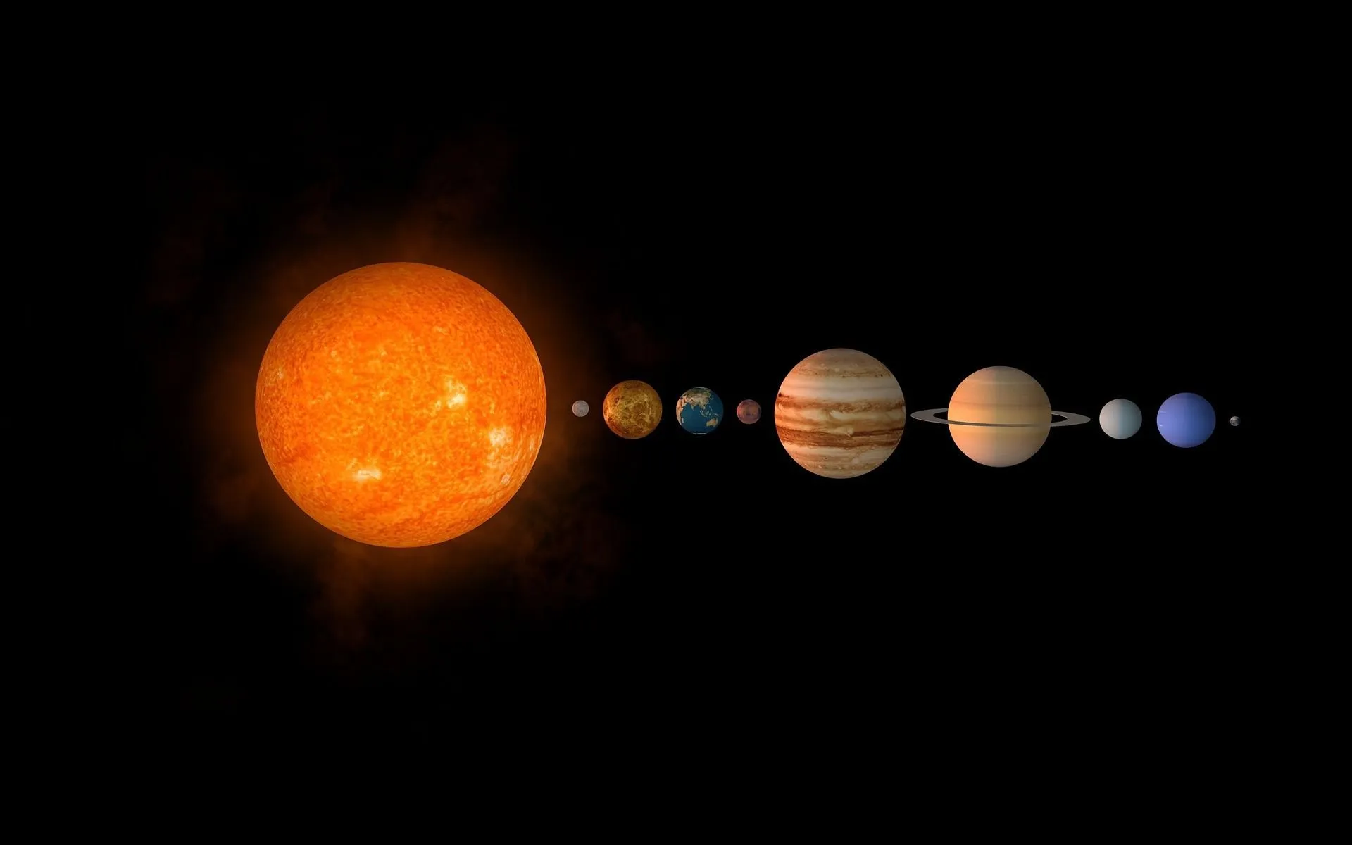 Earth is the third planet that goes around the sun.