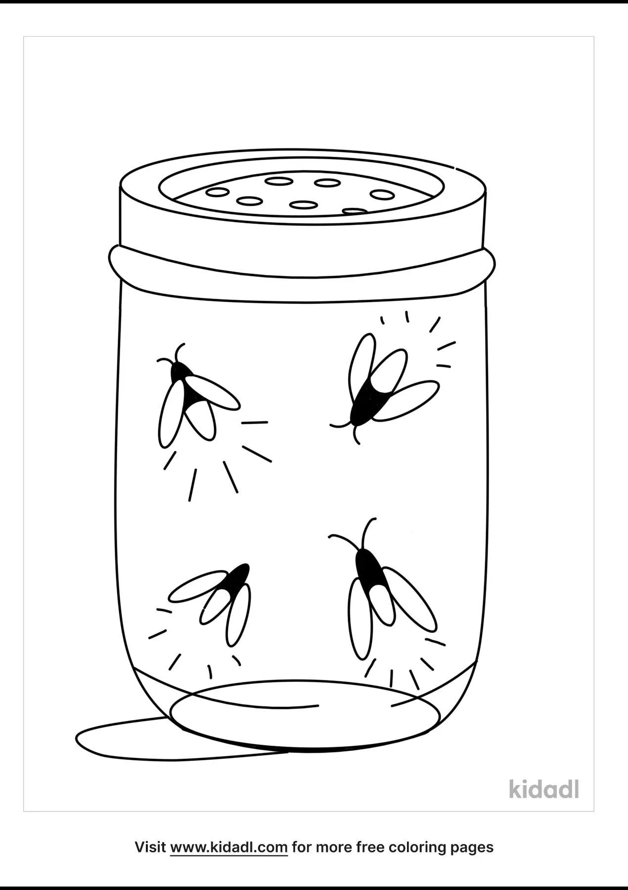 lightning bug coloring pages