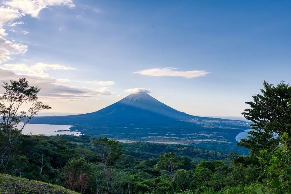 Lake Nicaragua is one of the most scenic lakes, with a view of the active volcano, Concepción.