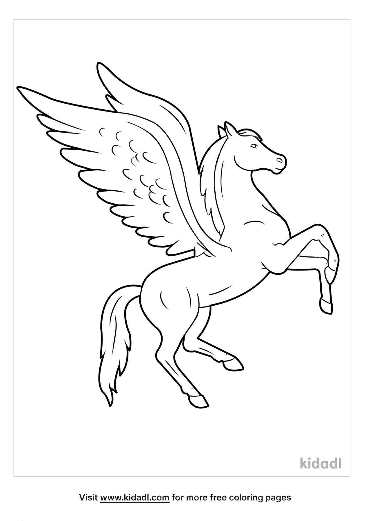 Pegasus Coloring Pages   Free Fantasy and characters Coloring ...