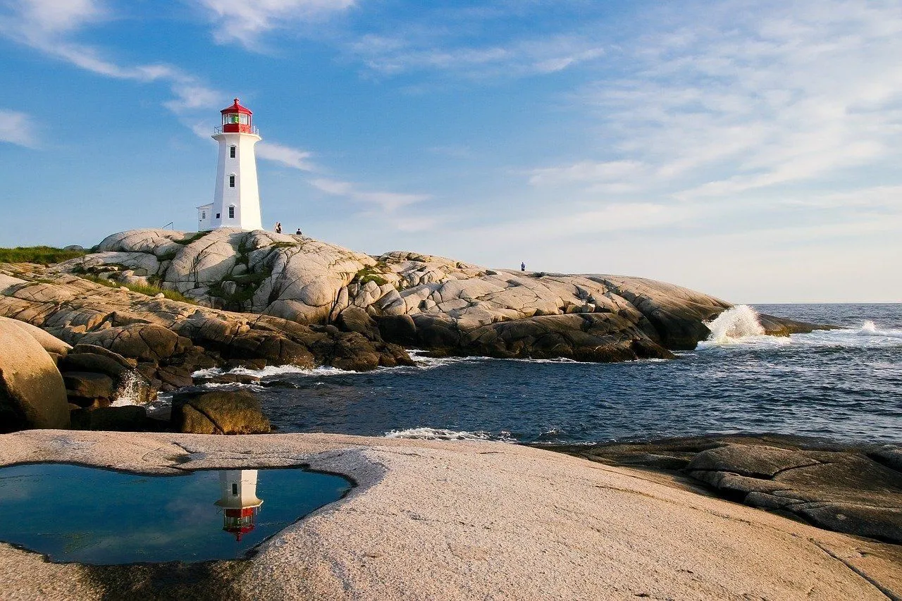 Portland Head Light, in Cape Elizabeth, Maine was completed in 1791 and is the oldest lighthouse in Maine.