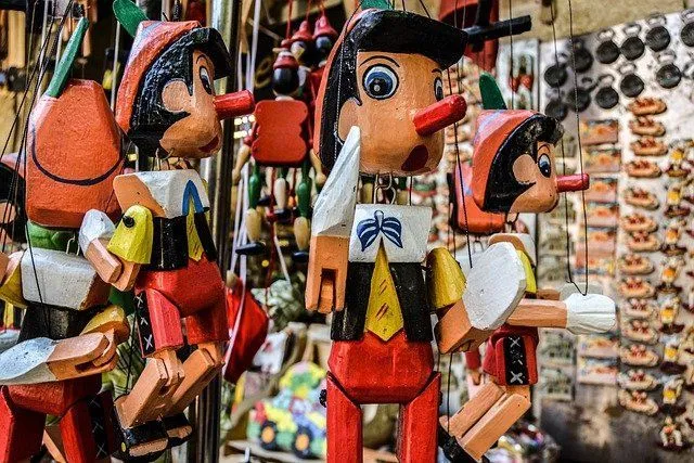 Pinnochio has become such a signature puppet character, you instantly remember him when you see the iconic nose and outfit!