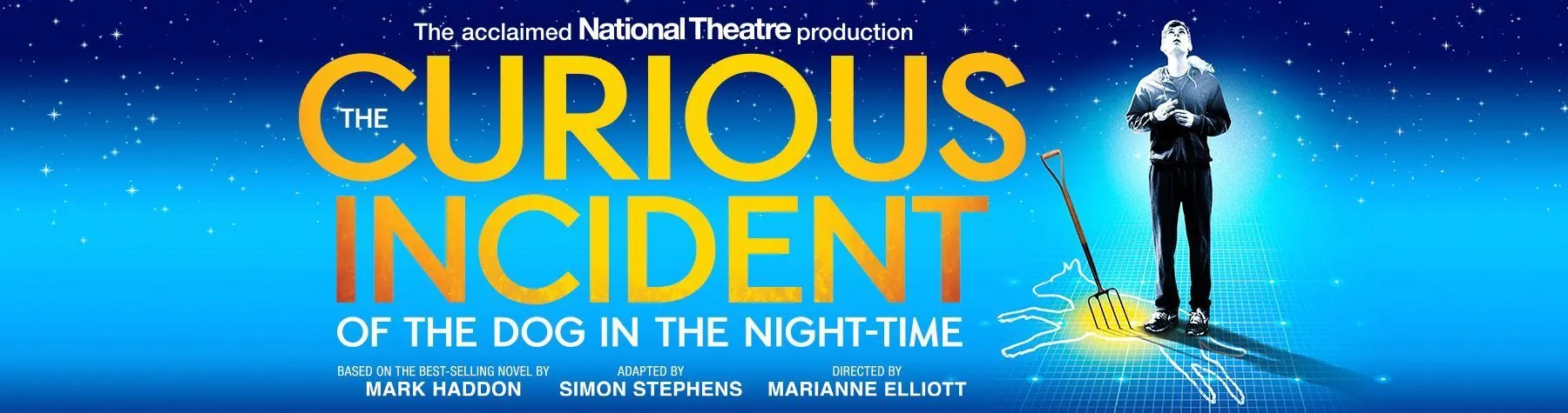Wembley Park Theatre welcomes this award-winning production. Buy The Curious Incident of the Dog in the Night-Time tickets now. 