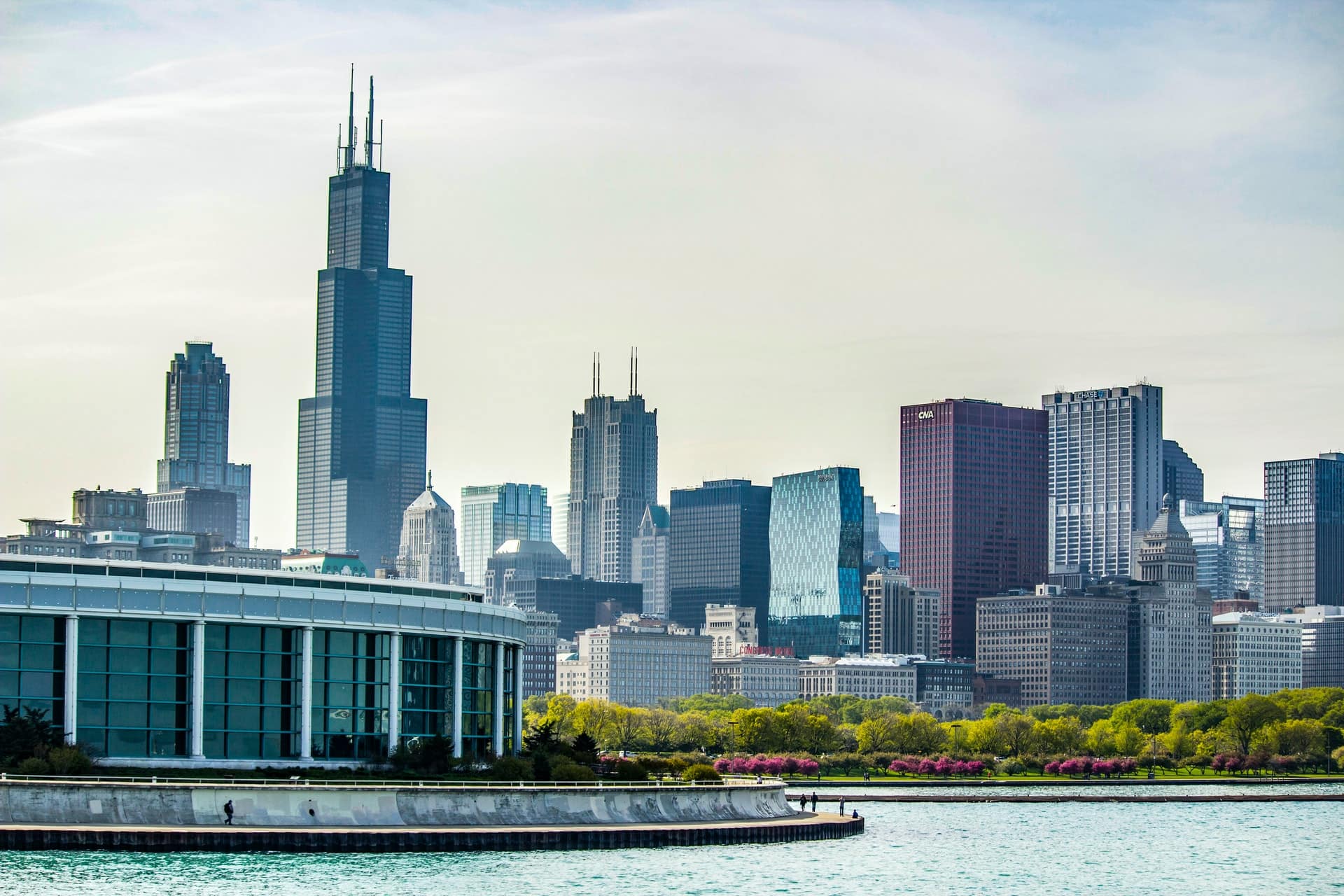 The Willis Tower gives an excellent view of the city's skyline.