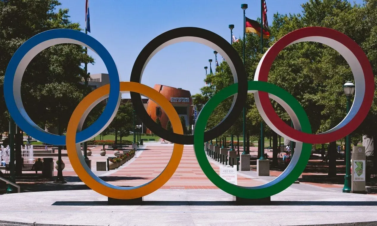 The five colors on the Olympic rings represent the participation of each country. Learn more Summer Olympics facts here.