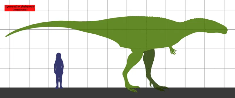Tyrannotitan were huge in size and had a dark gray coloration.