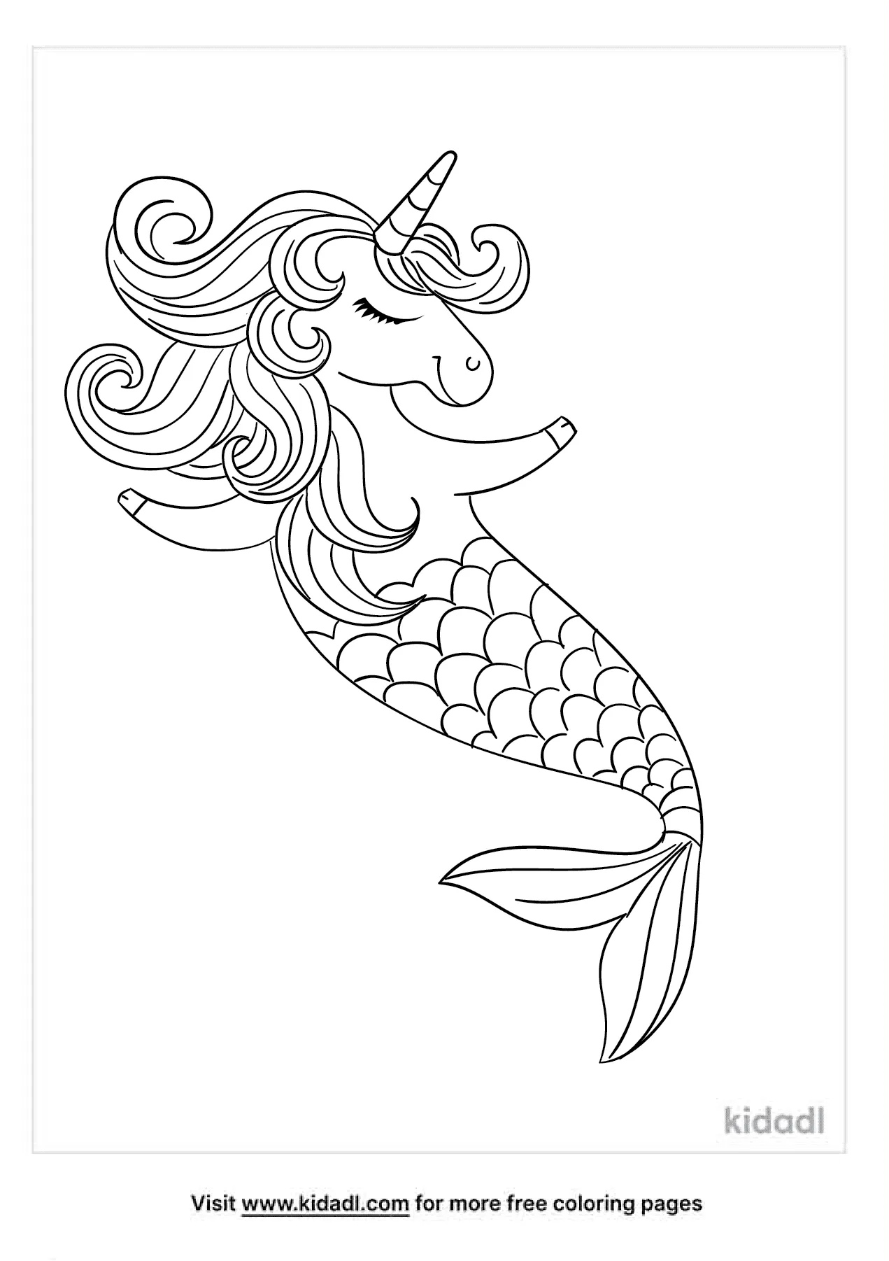 Unicorn Mermaid Coloring Pages   Free Unicorns Coloring Pages   Kidadl