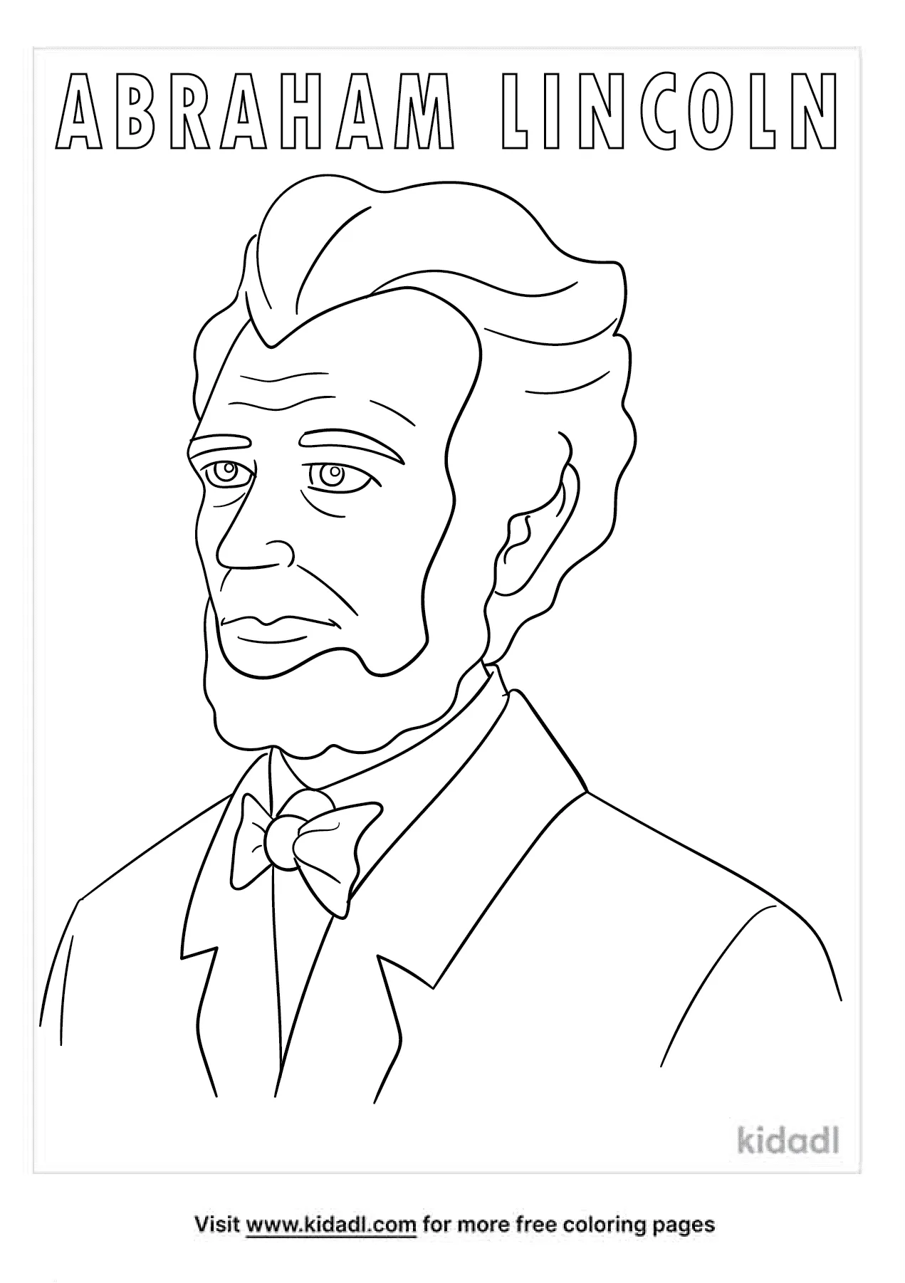 Abraham Lincoln Coloring Pages   Free History Coloring Pages   Kidadl