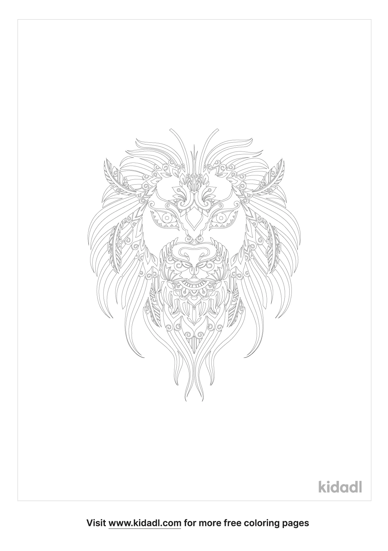 Free Abstract Animals Coloring Page | Coloring Page Printables | Kidadl