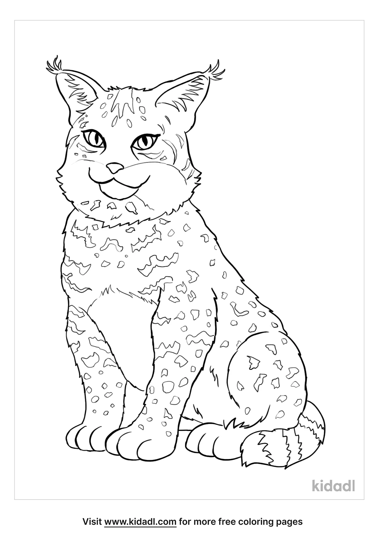 bobcat coloring page