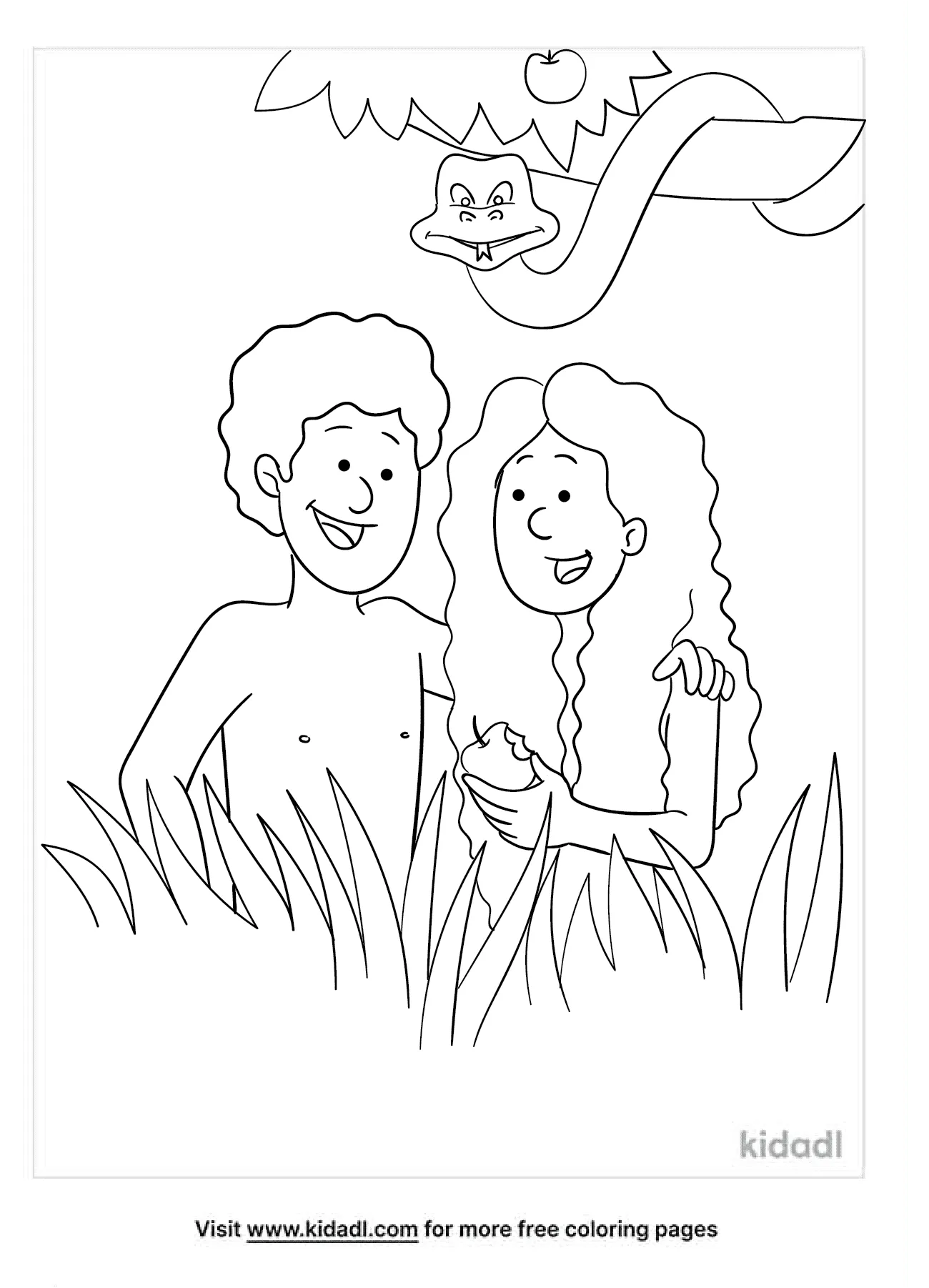 Adam And Eve Sin Coloring Pages   Free Bible Coloring Pages   Kidadl
