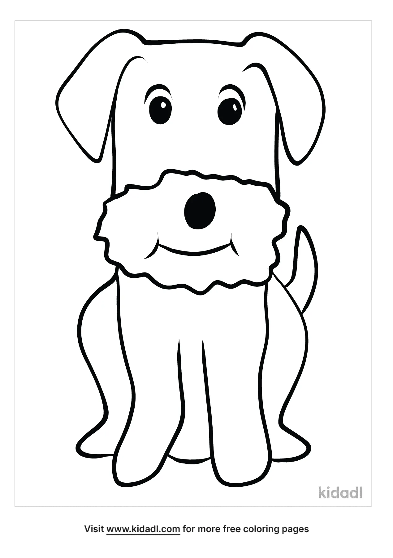 free airedale coloring pages