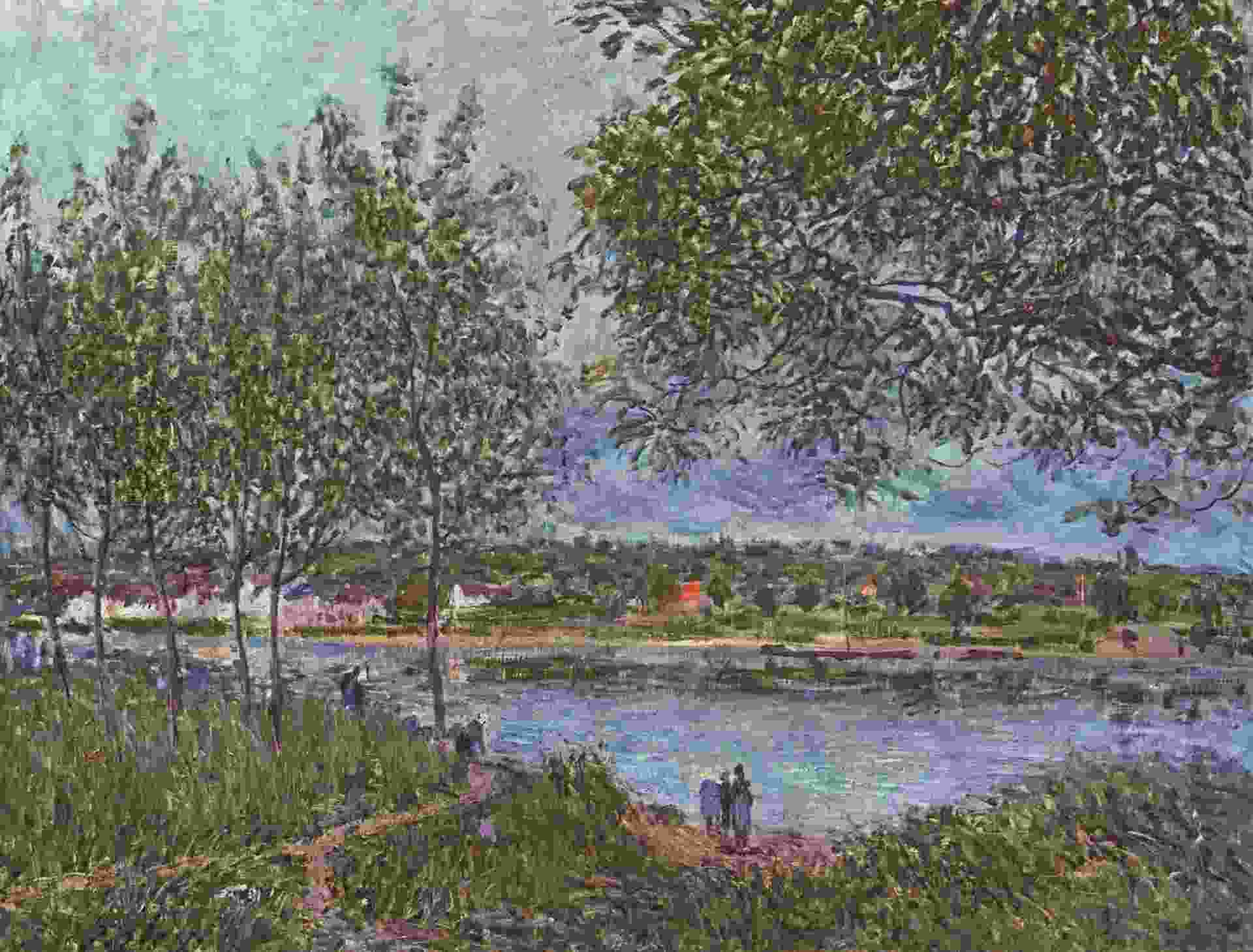 Alfred Sisley was born in 1839 in Paris, France; died in 1899 at Moret-sur-Loing, France.