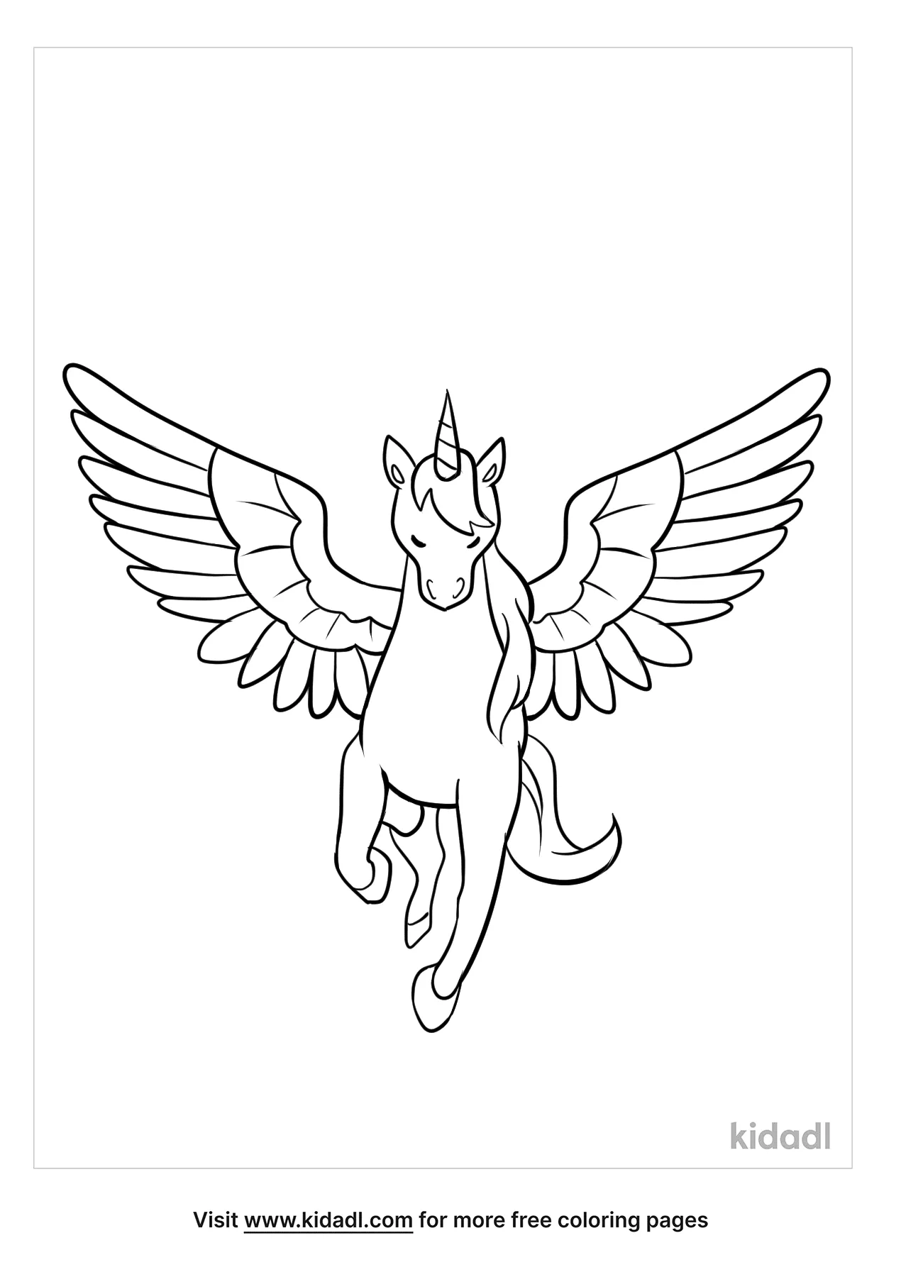 Alicorn Coloring Pages Free Unicorns Coloring Pages Kidadl