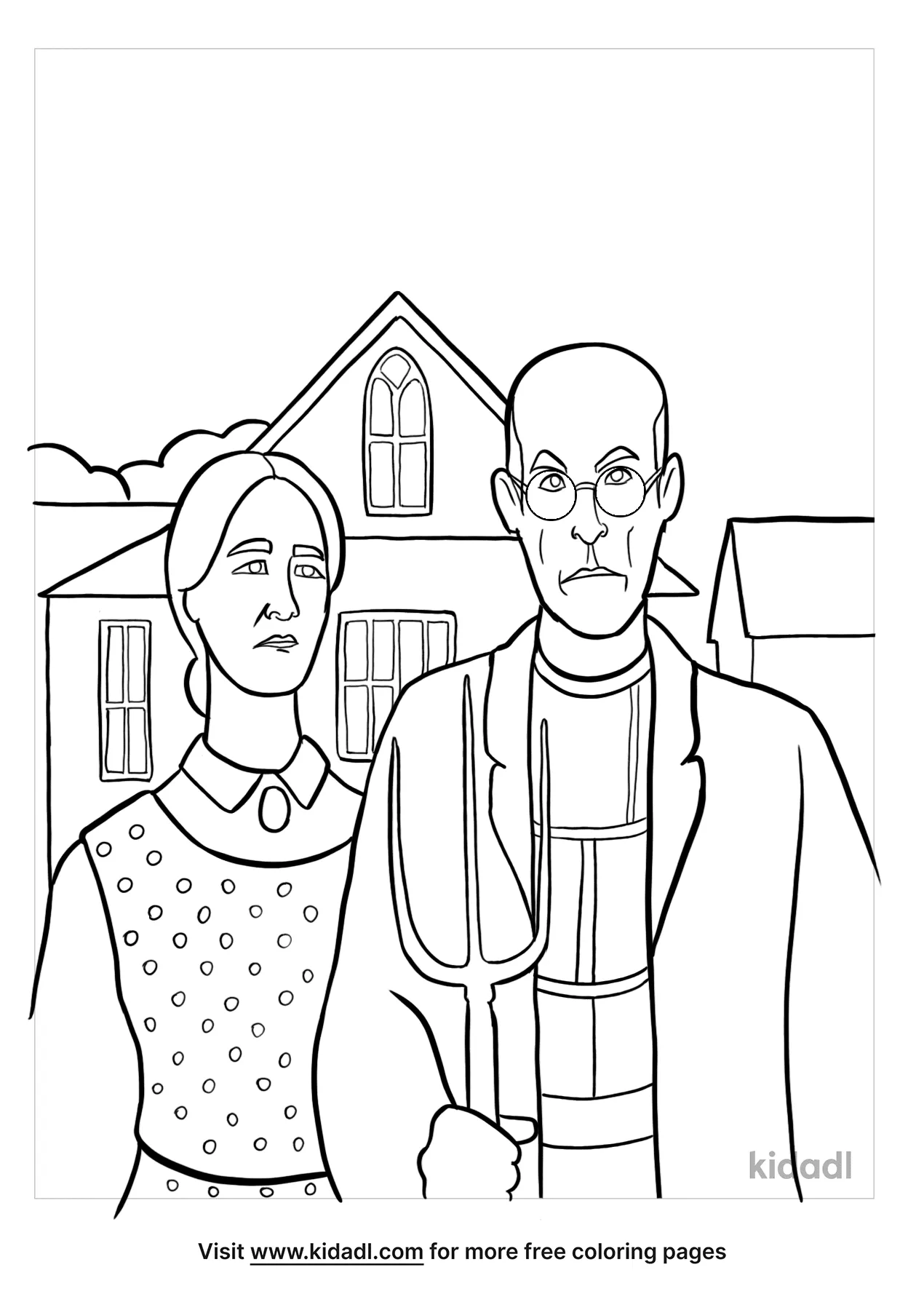 american gothic black and white