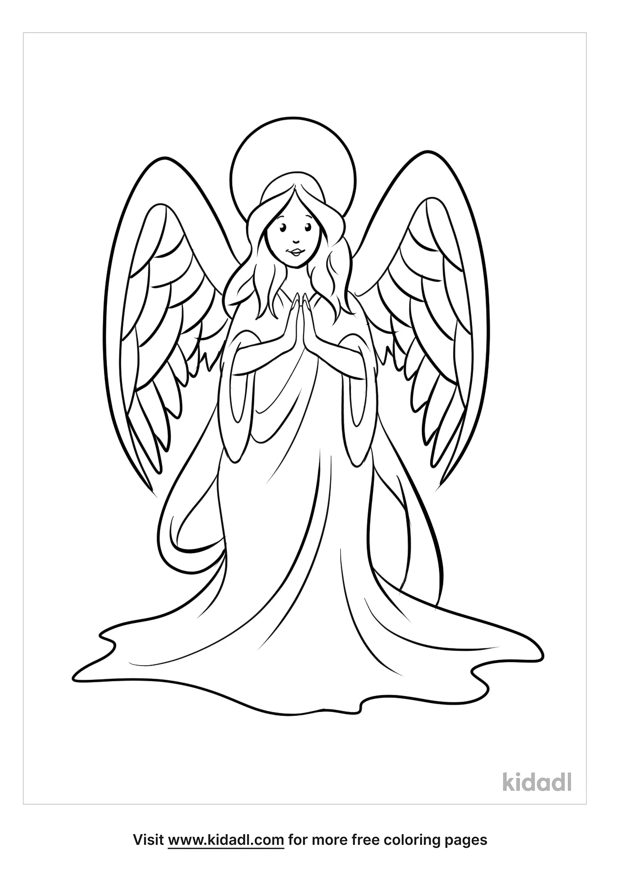 Angel Coloring Pages   Free Bible Coloring Pages   Kidadl