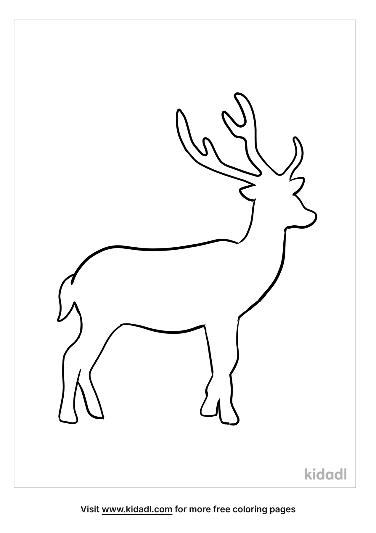 Free Animal Outline Coloring Page | Coloring Page Printables | Kidadl