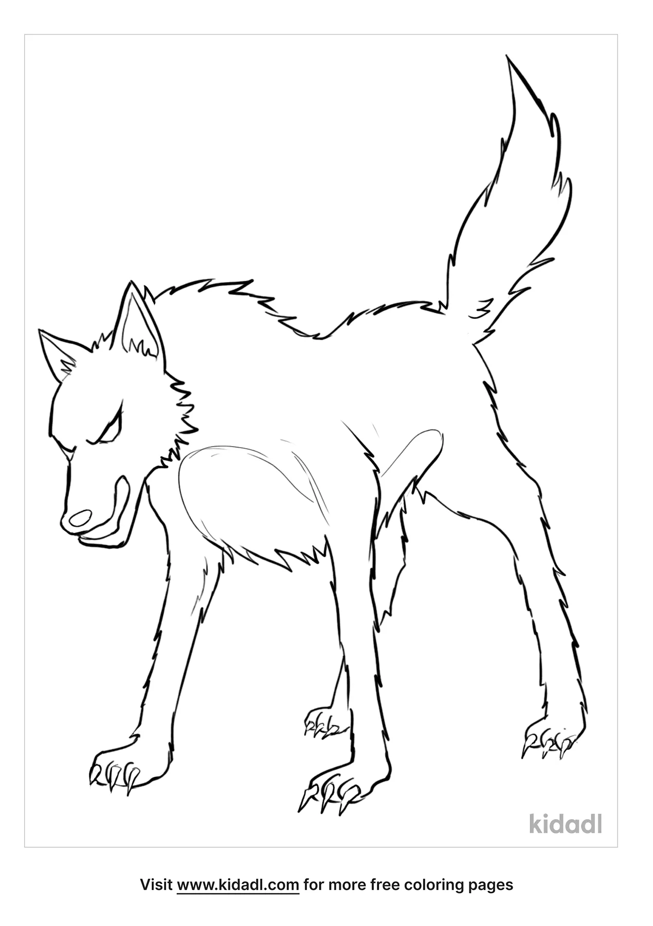 Anime Wolf Coloring Pages   Free Animals Coloring Pages   Kidadl