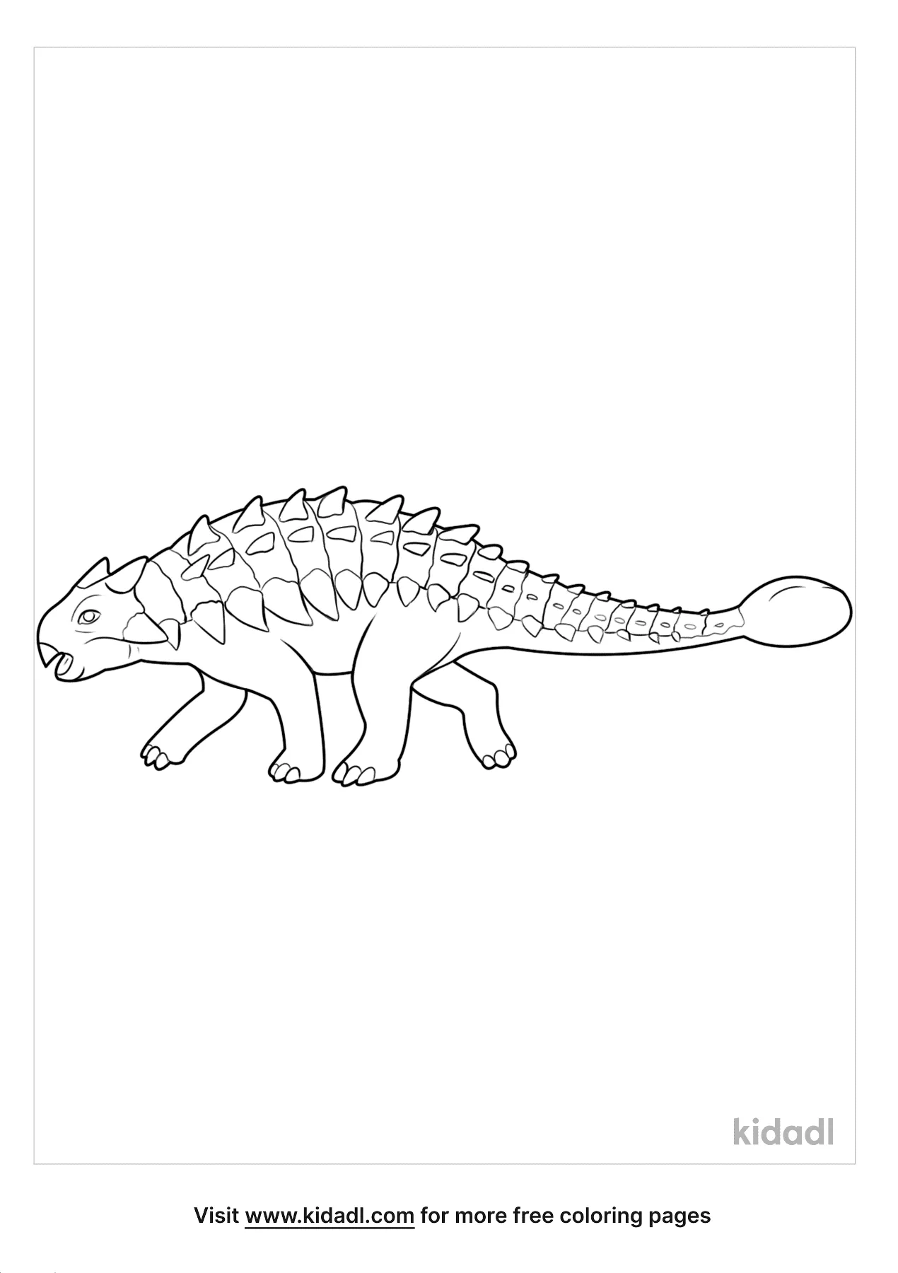 Ankylosaurus Coloring Pages Free Dinosaurs Coloring Pages Kidadl