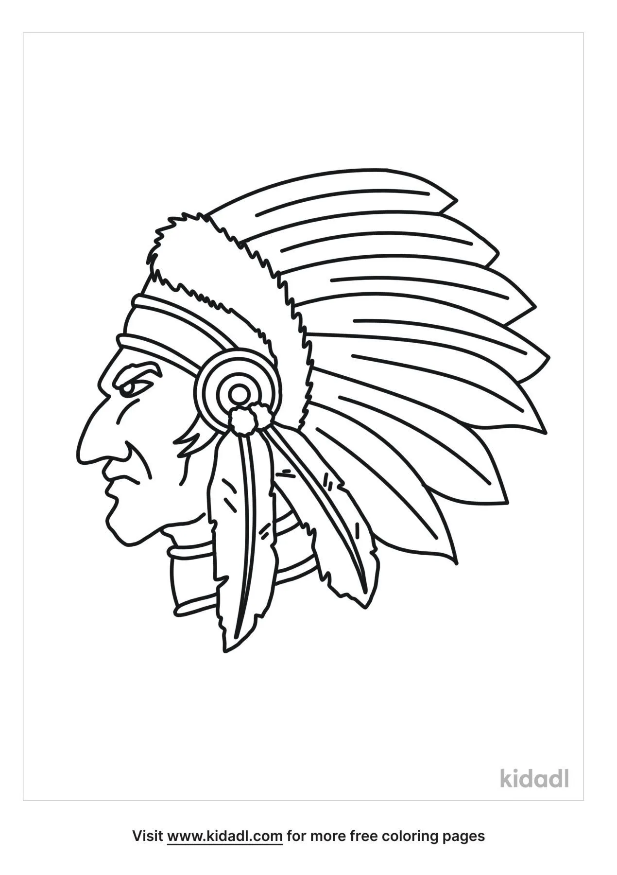 Apache Indian Coloring Page