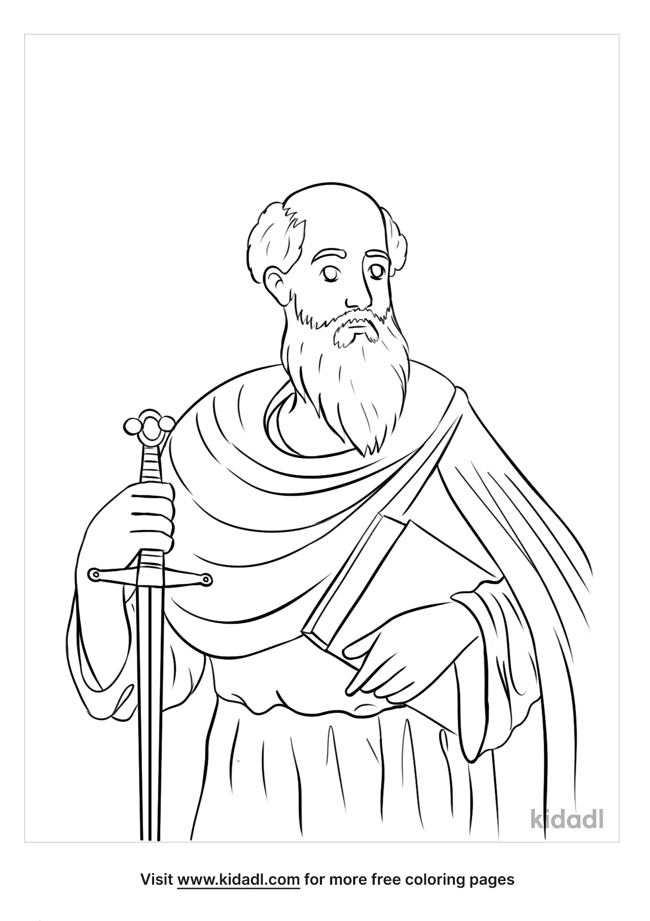 Apostle Paul Coloring Pages Free Bible Coloring Pages Kidadl