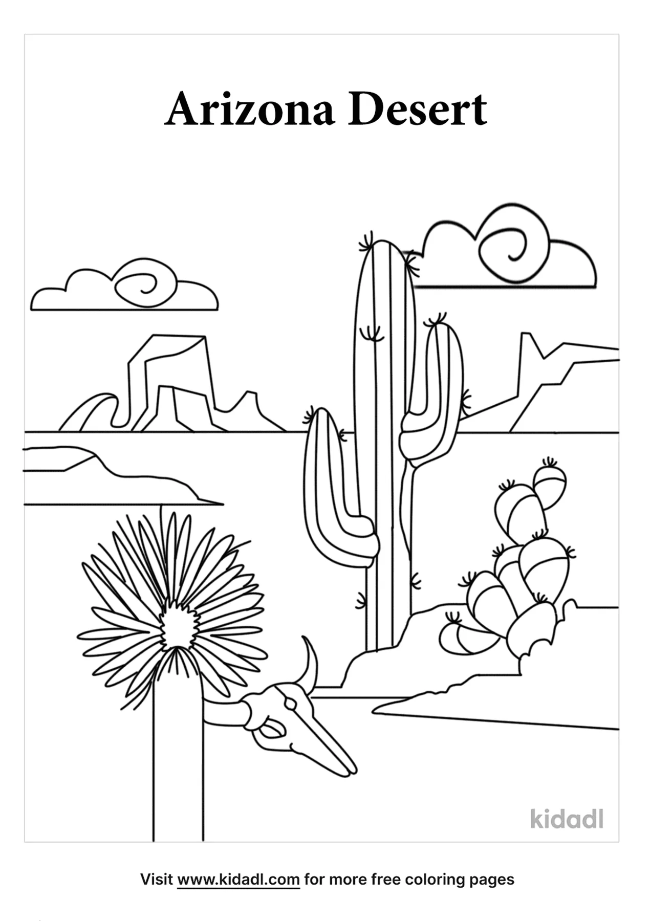 Desert Flowers Coloring Pages