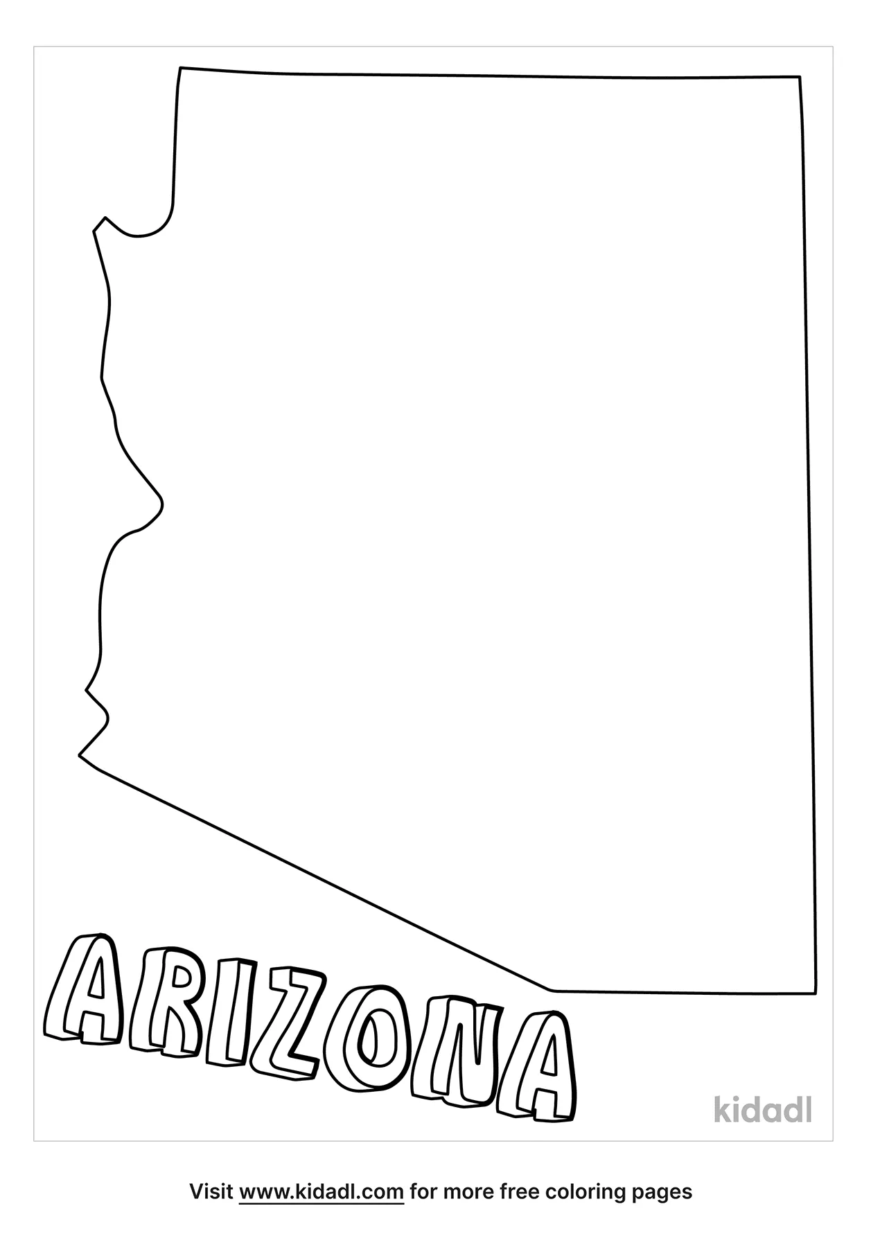 coloring pages of the state map