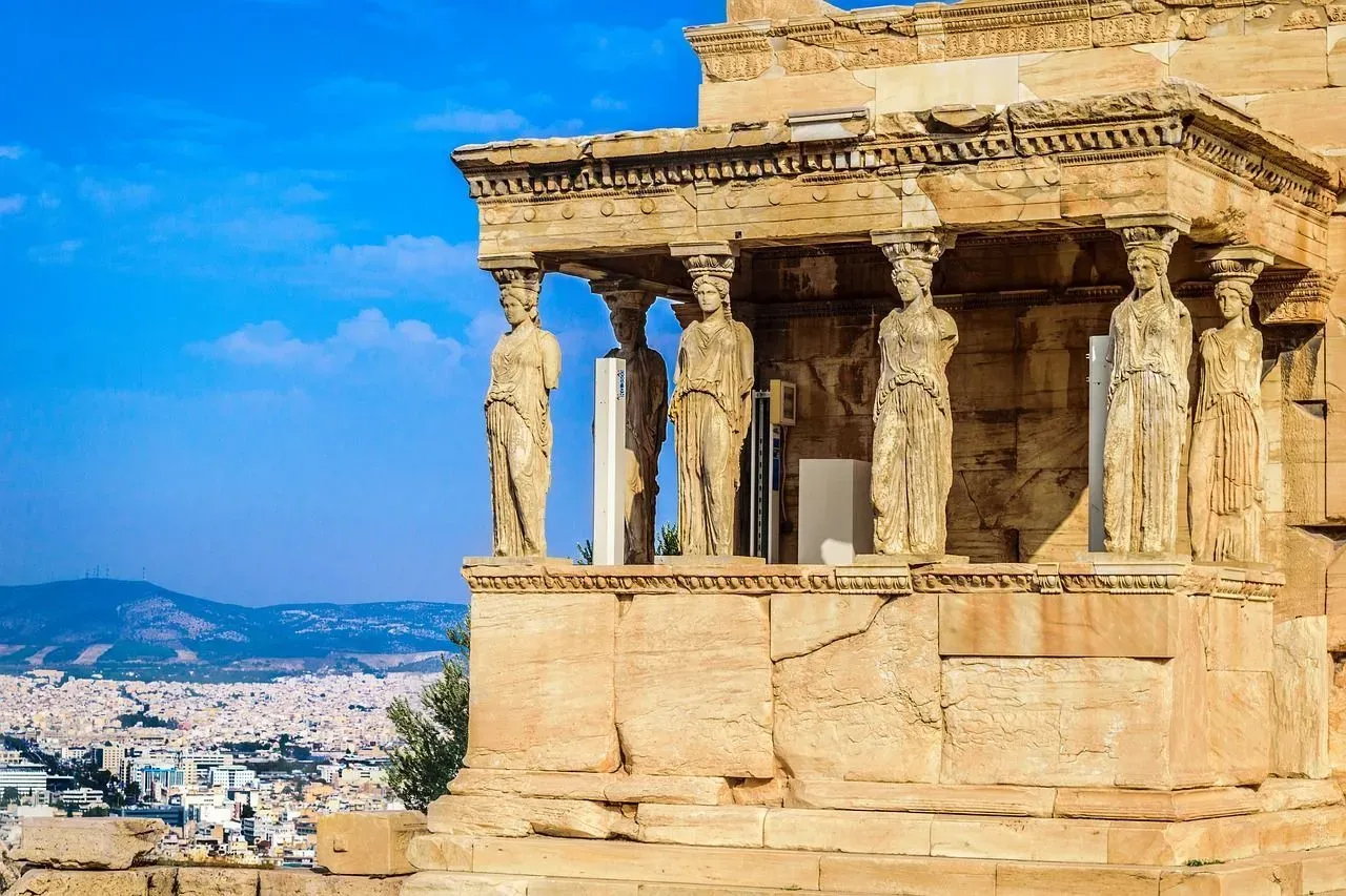 Athens Caryatid in Greece