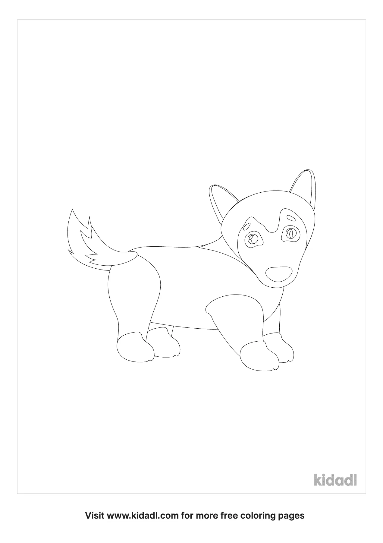 anime puppy coloring pages